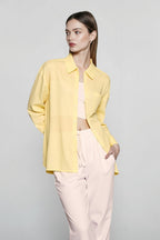 Linen Slim Fit Casual Blouse