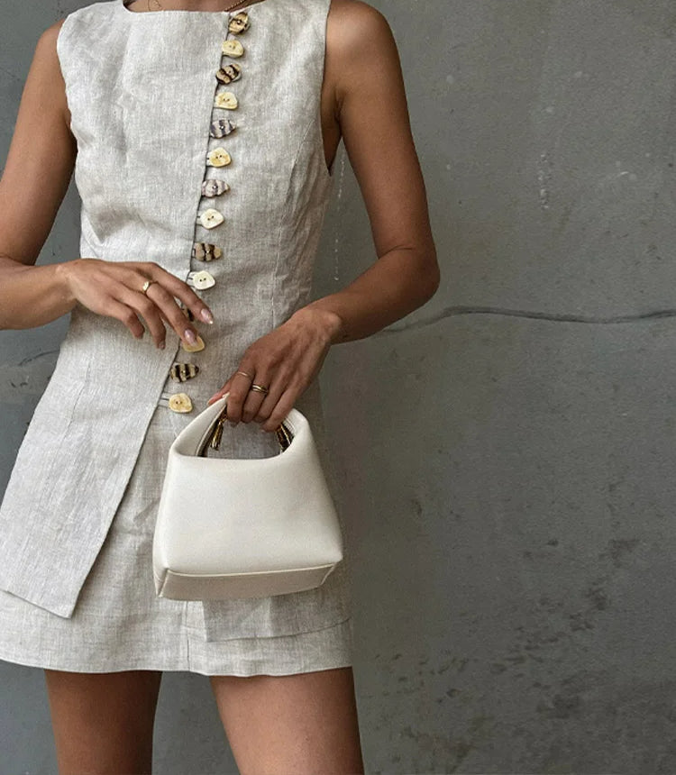 Sleeveless Vest Mini Skirt Suit Main image