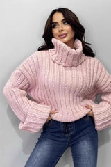 Relaxed Fit Turtleneck Sweater