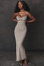 Solid Color Spaghetti Strap Prom Dress