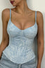 Ribbed Corset Cami Top