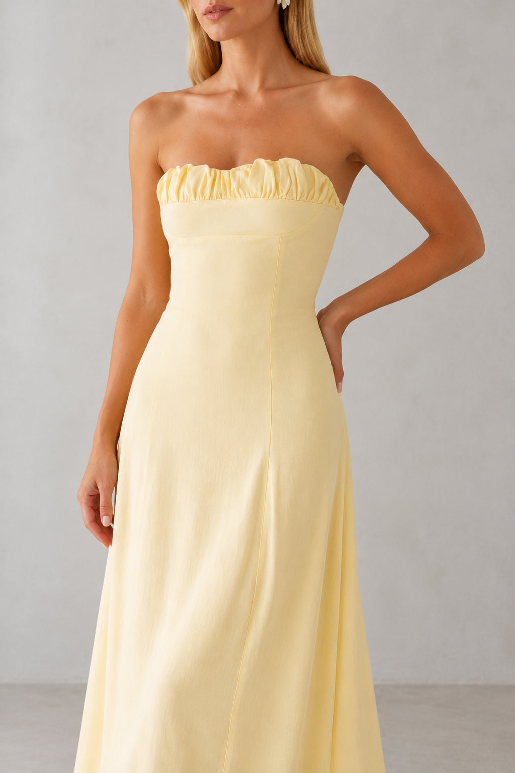 Ruched Floral Off Shoulder A-Line Vacation Dress