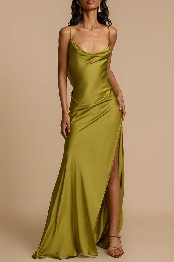 Cami Split Silk Dress Secondary image