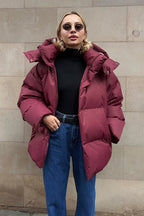 Relaxed Fit Quilted Longline Coat