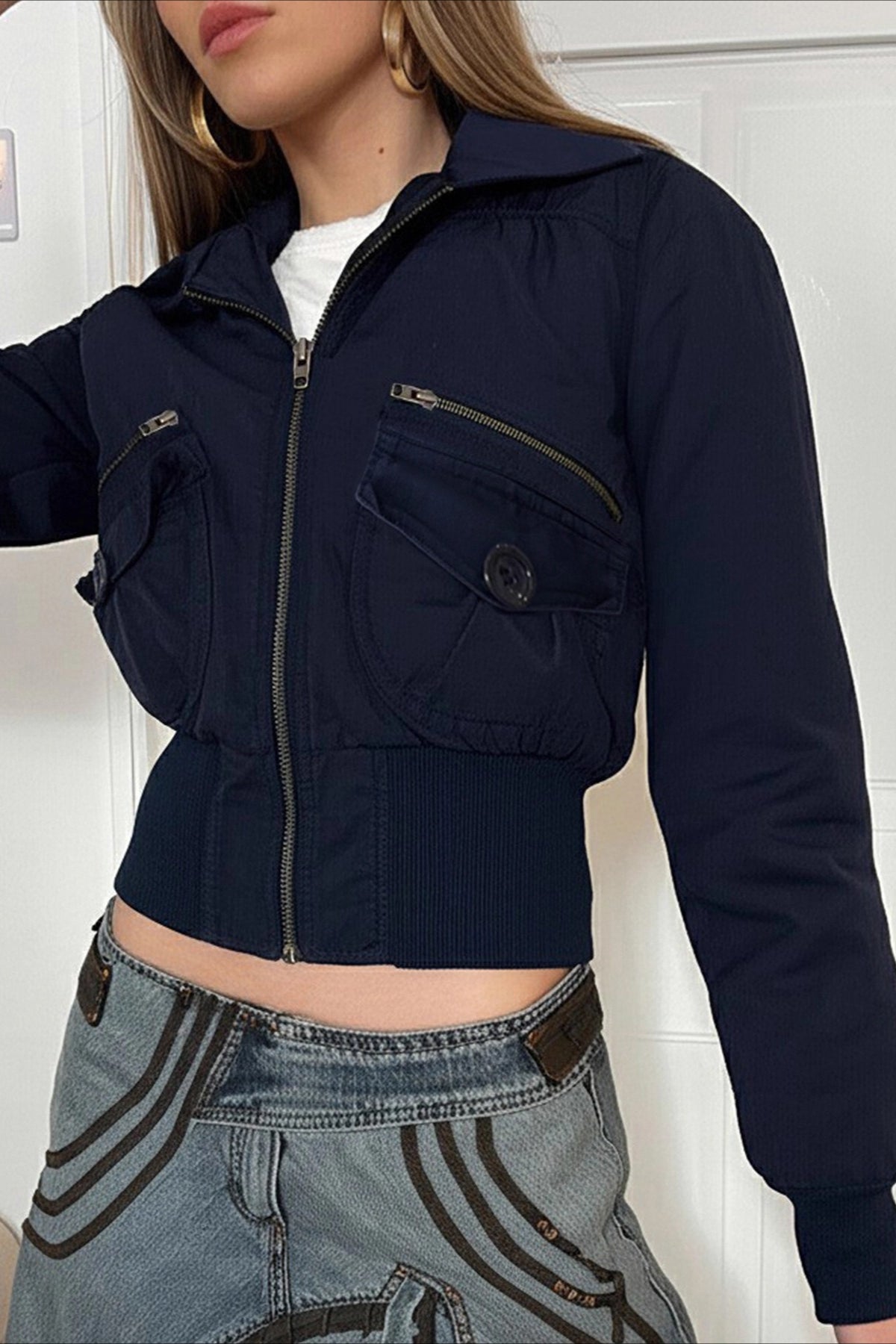 Structured Belted Cargo Jacket Secondary image