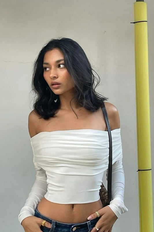 Long Sleeve Crop Top Main image