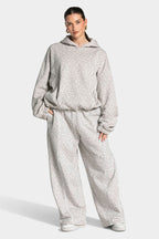 Leopard Hooded Activewear Two-Piece Set