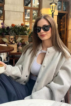 Relaxed Fit Aviator Jacket