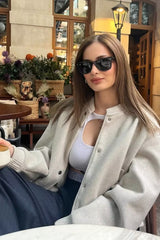 Relaxed Fit Aviator Jacket