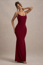 Lace Backless Cami Bodycon Mermaid Maxi Dress