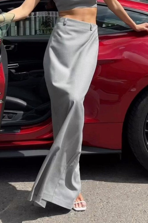 High Waist Draped Mermaid Maxi Skirt Main image