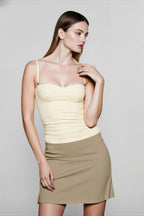 Open Back Satin Cami Top