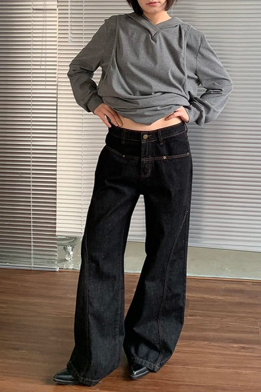 High Waist Straight Leg Denim Jeans Secondary image
