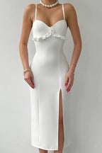 Satin Backless Bodycon Silk Dress