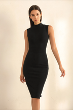 Bandage Blush Cinched Bodycon Elegant Work Dress