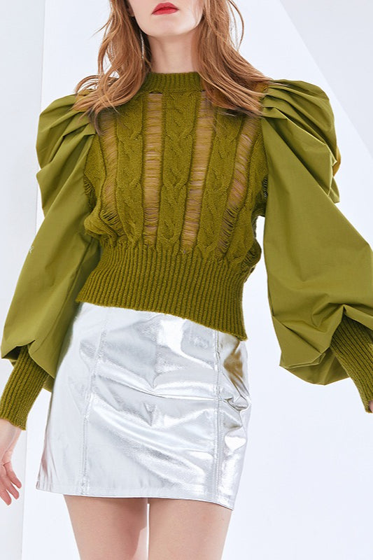 Textured Slim Fit Knit Top Secondary image