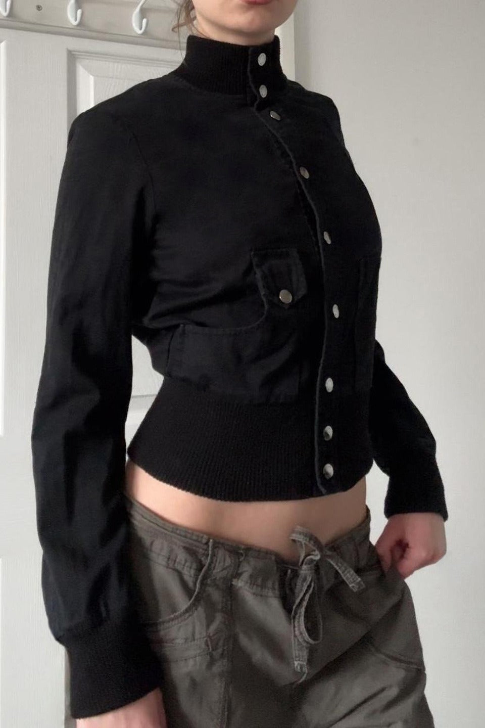 Fitted Short Band Collar Jacket Secondary image