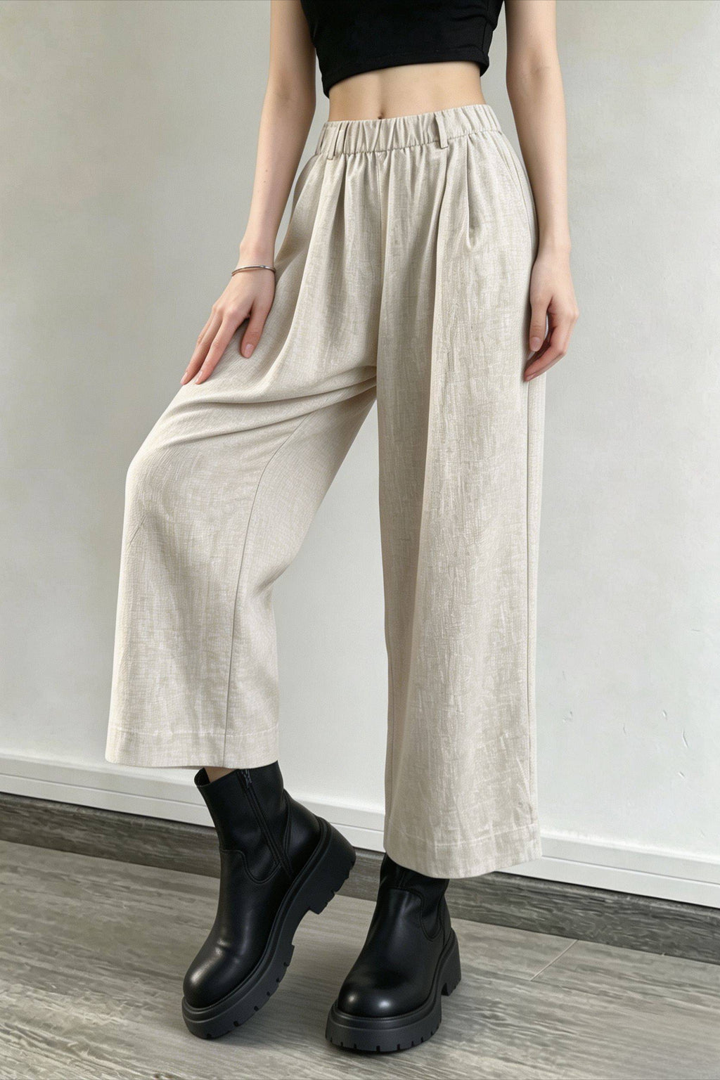 Breathable Linen Straight Pants