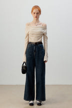 Layered Cowl Neck Knit Top