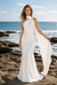 Backless Tie Detail Bodycon Prom Dress