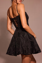 Lace V-Neck Slip Party Dress