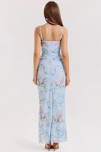 Lace Floral Maxi Slip Dress