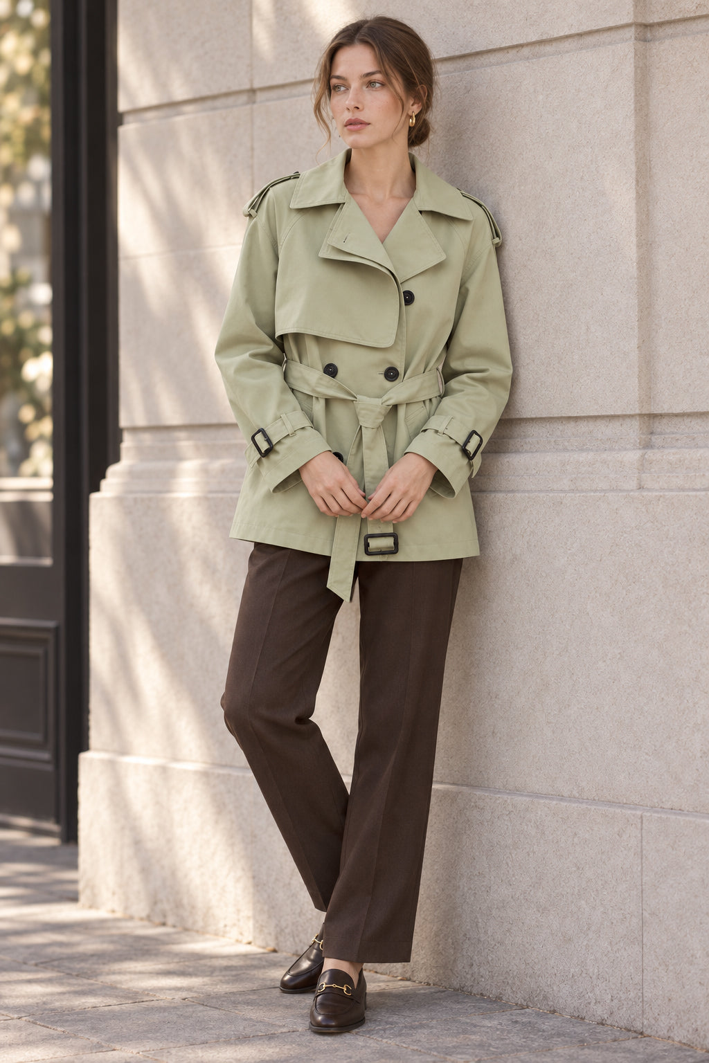 Temperament Windbreaker Trench Coat