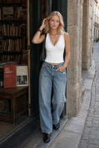 Lace Trim Spaghetti Strap Y2K Tank Top