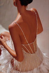 Tiered Fringe Sheer Slip Dress