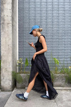 Beach Cotton Tank Maxi Dress