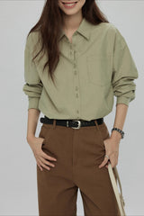 Elegant Button Down Long Sleeve Top