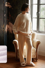 Sherpa Fleece Loungewear Pajama Set