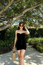 Tube Tie Sleeveless Mini Slim Bodycon Dress