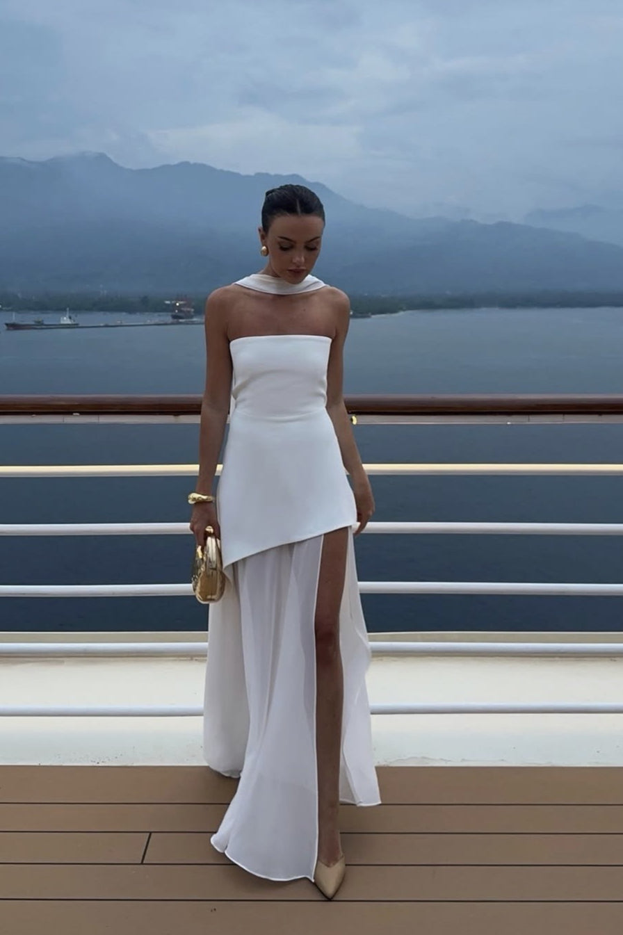 Elegant Strapless Sleeveless Maxi Dress Secondary image