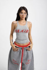 Retro Racerback Ribbed Tank Top