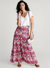 Boho Print Lightweight Vacation Skirt