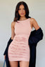 Burnt-Out Slip Bodycon Birthday Dress