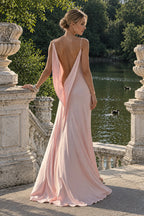 Satin Cami Flowy Split Mermaid Maxi Dress