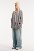 Cable Knit Vintage Cardigan