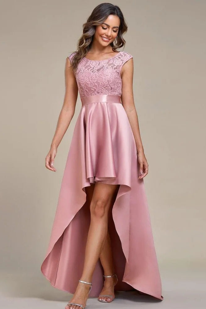Blush Ruffled Hem Prom Dress Main image