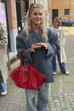 Double Breasted Side Slit Relaxed Longline Coat