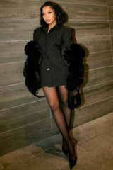 Modern V-Neck Structured Blazer