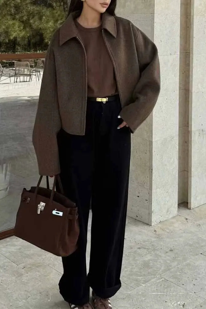 Casual Lapel Zip Jacket Main image