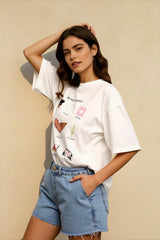 Oversized Cotton Graphic T-shirts