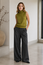 Slim Turtleneck Knit Top