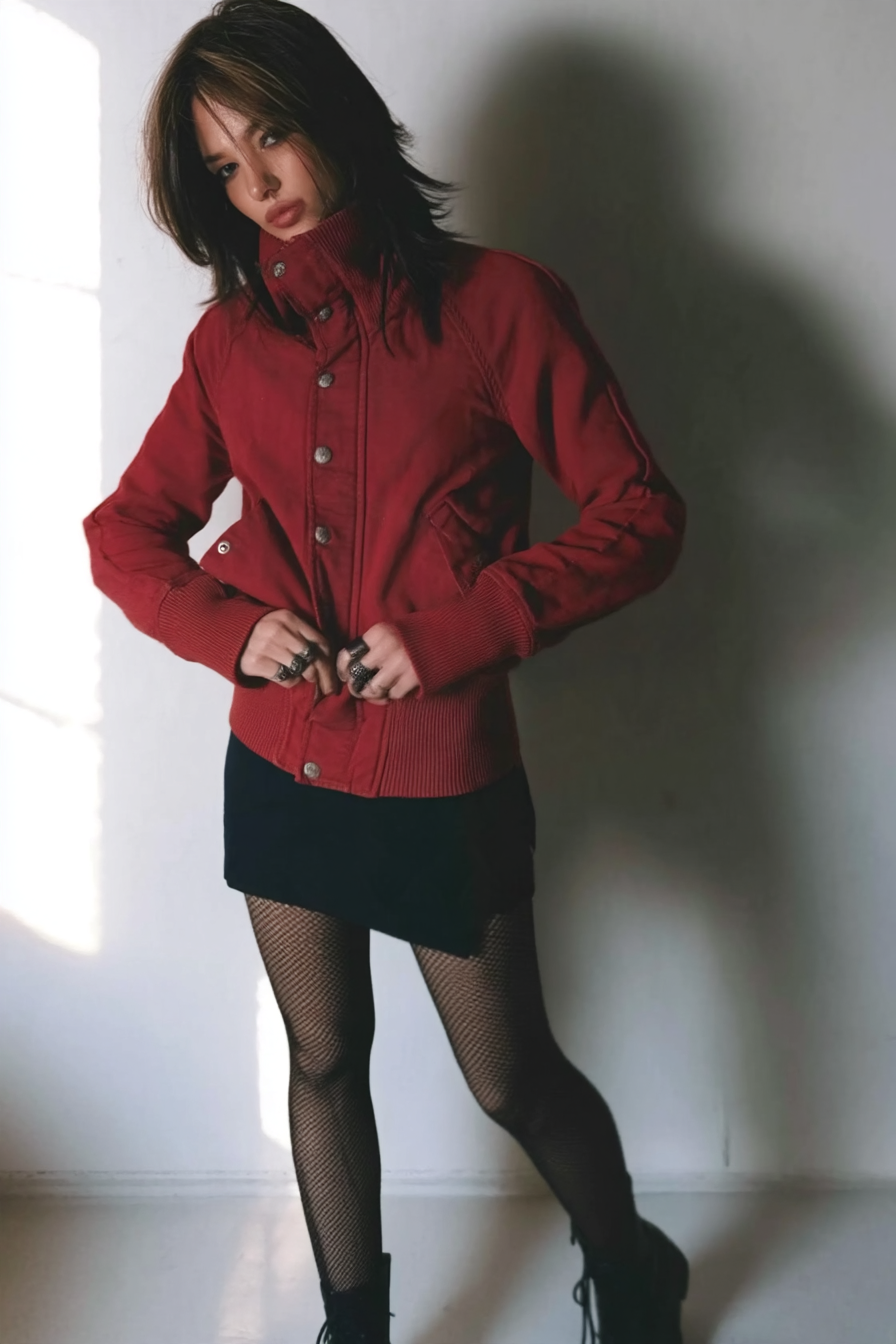 Urban Stand Collar Zip Detail Jacket Main image