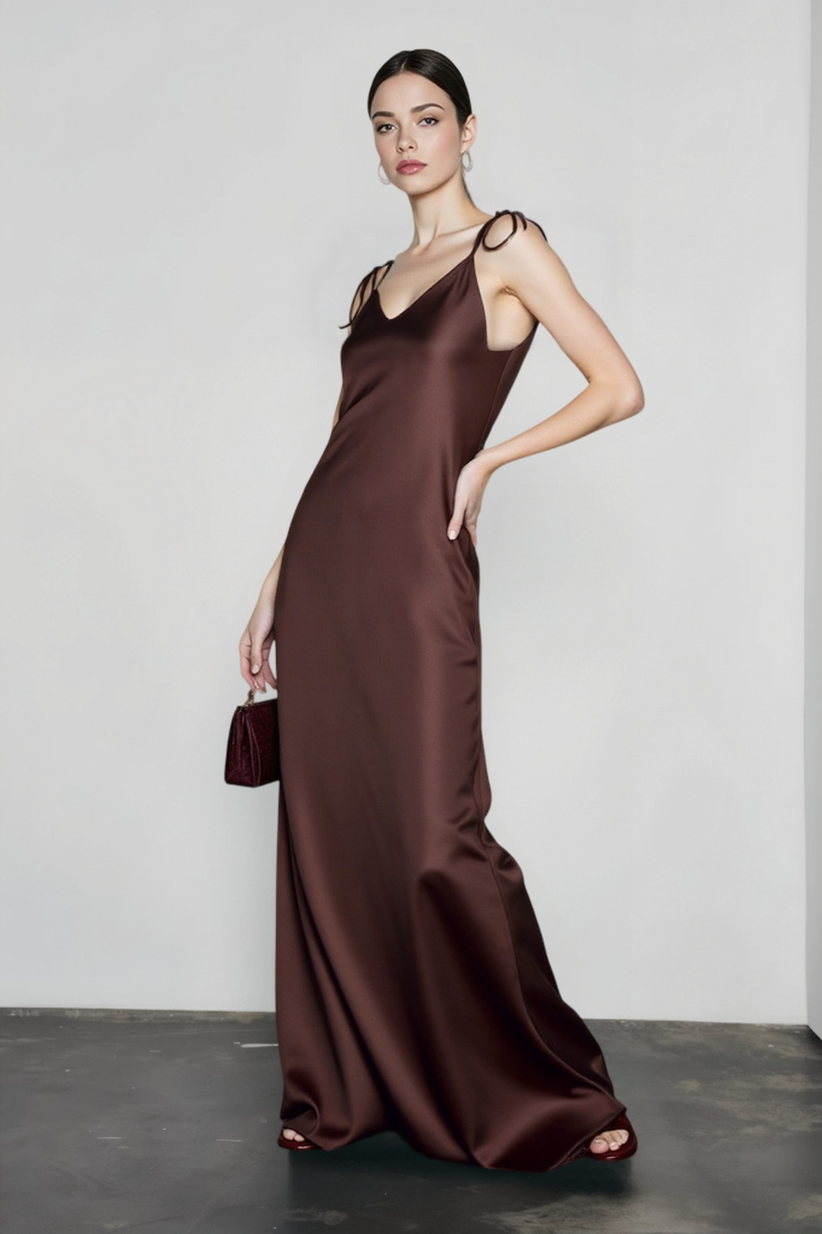 Satin Cami Backless Silk Dress Secondary image
