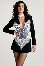Elegant Lace Corset Coat
