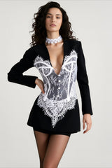 Elegant Lace Corset Coat
