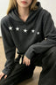 Retro Star Stripe Loose Fit Pullover Hoodie